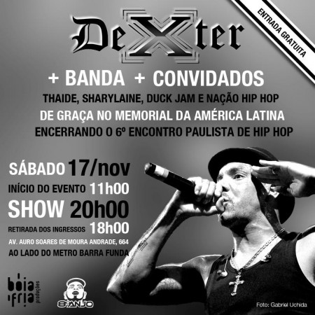 6ª Semana de Hip Hop, em SP, terá shows com Dexter, Thaíde e muito mais.