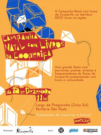 Campanha Natal com livros da Cooperifa vai distribuir 8.000 na quebrada.